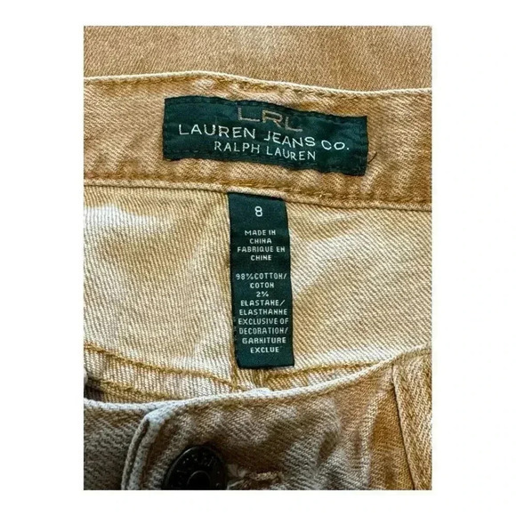 Lauren Ralph Lauren Tan Boot Cut Jeans - Picture 3 of 7